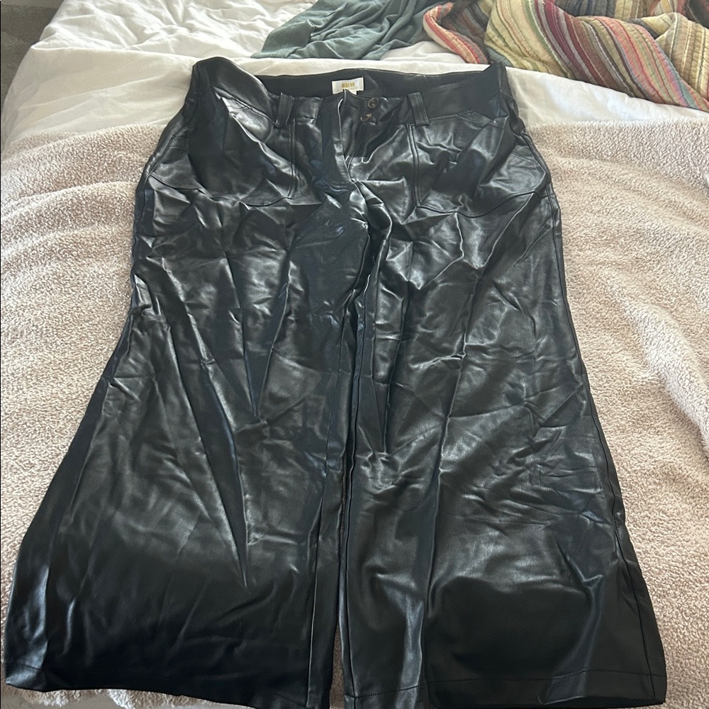 Maeve Black Wide Leg Pants